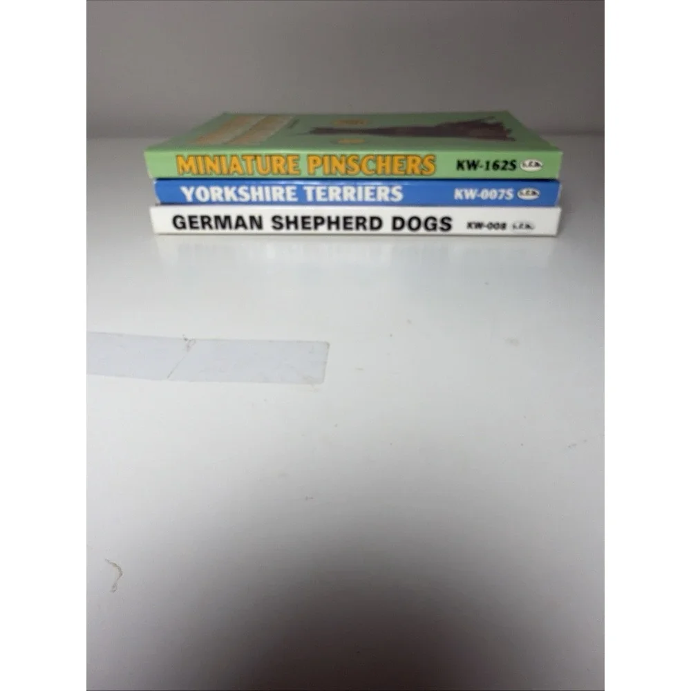 Set Of 3 Vintage Dog Info Books Yorkshire T,‎ Mini Pin, German Kerry Donnelly